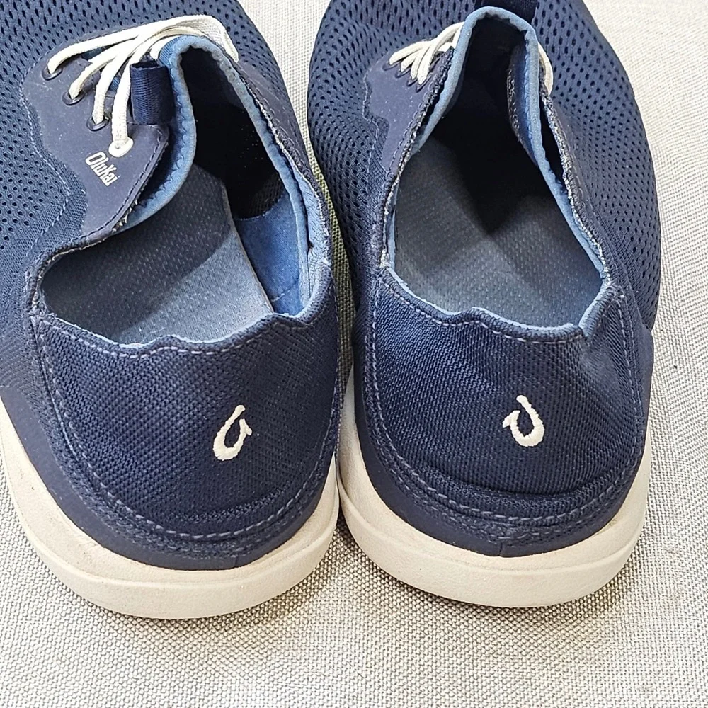 OluKai Moku Pae Boat Shoes Mens Size 9 Blue Mesh Sneakers 10472-DE18 Casual